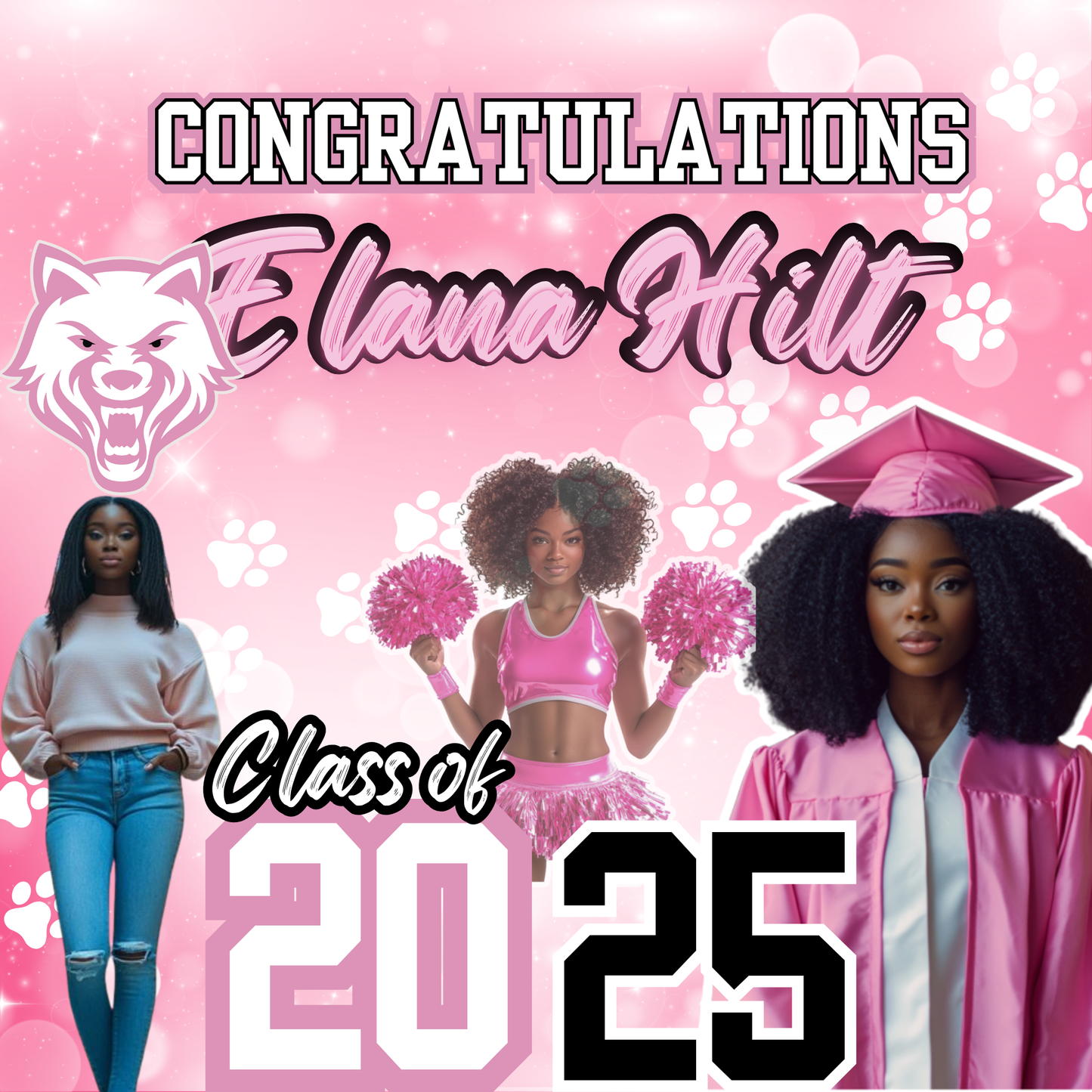 Custom Graduation Backdrop Banner