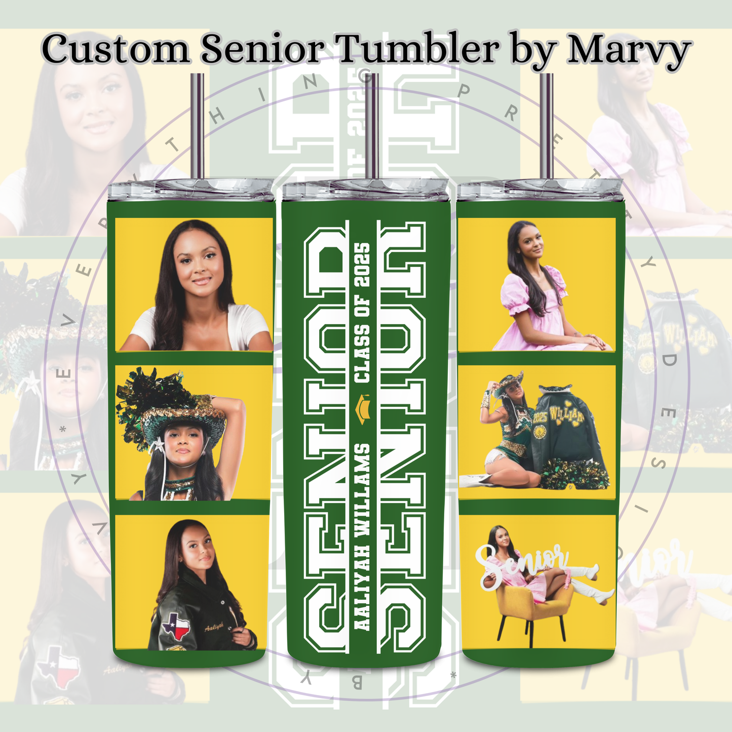 Custom Senior Tumbler