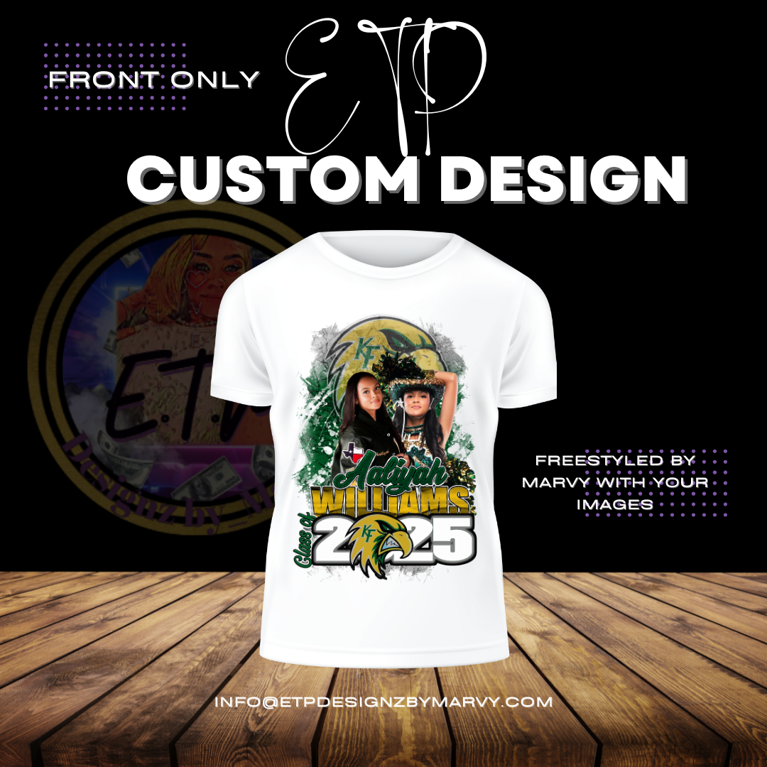 Custom Sport/Graduation T-shirt (Style 125)