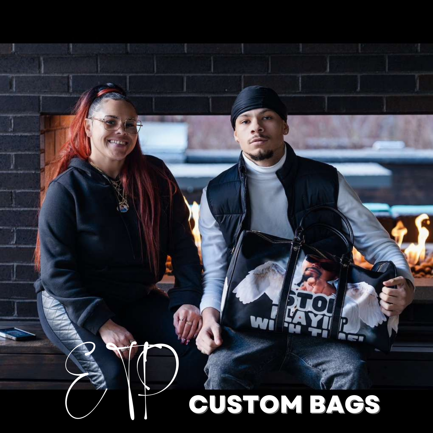 Stop Playing With Time SK Duffle New Waterproof Travel Bag