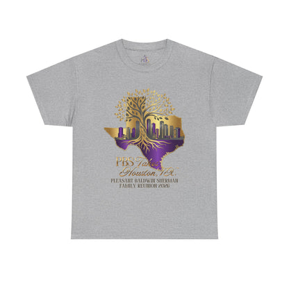 Texas Family Reunion Tee — Houston Skyline & Tree of Roots (PBS Family Reunion 2026)