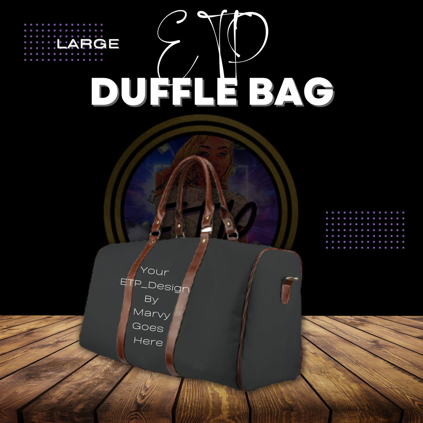 Custom Waterproof Travel Duffle Bag