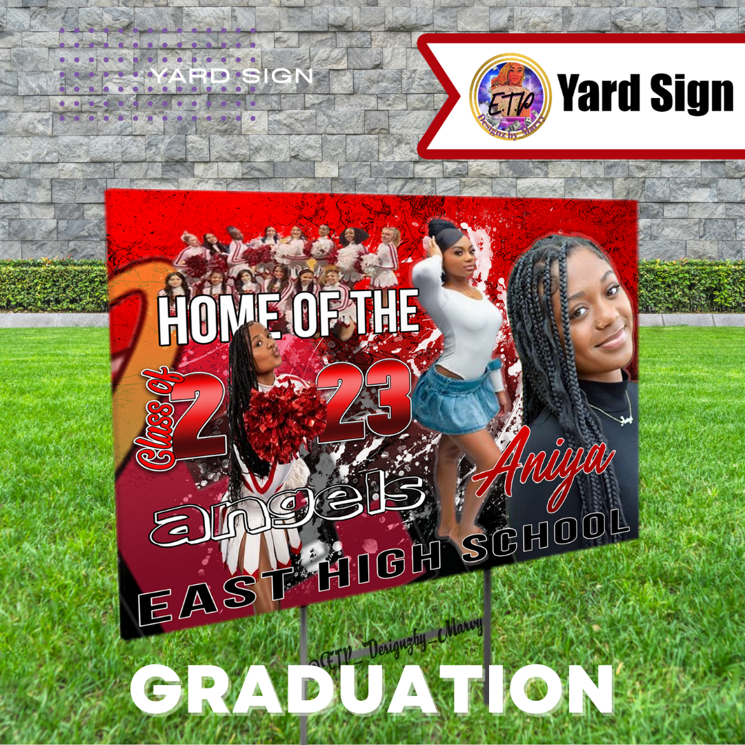 Custom Graduation Yard Sign