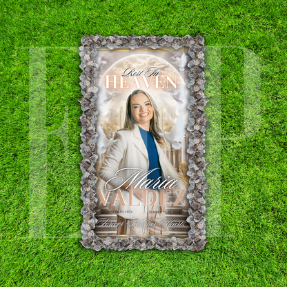 Custom Memorial Grave Blanket