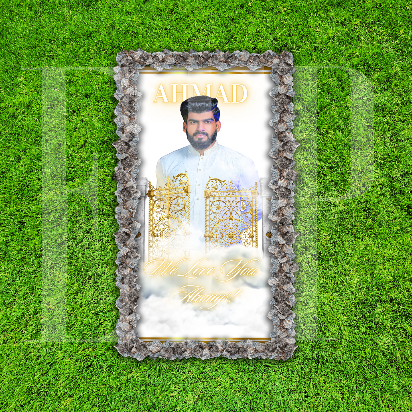 Custom Memorial Grave Blanket