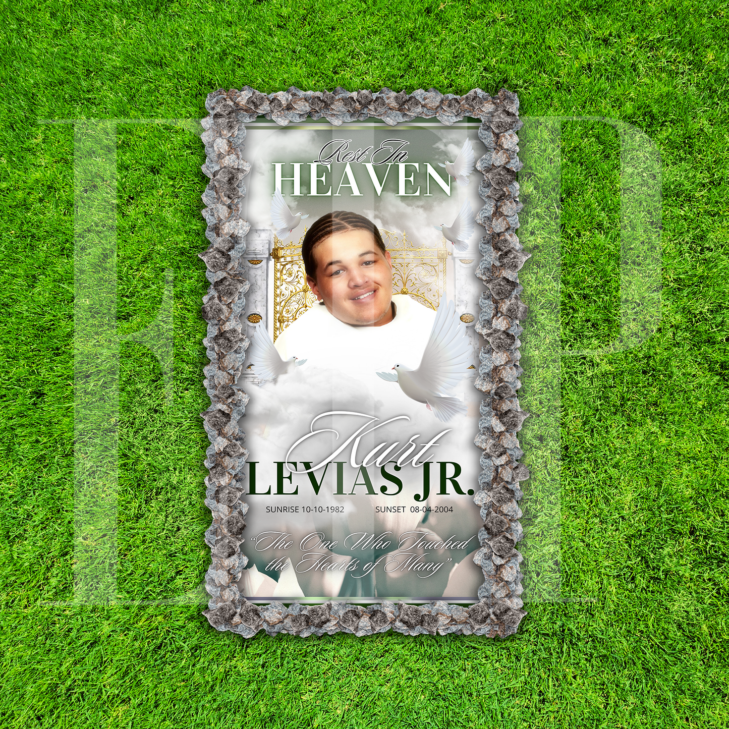 Custom Memorial Grave Blanket