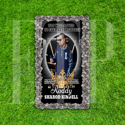 Custom Memorial Grave Blanket