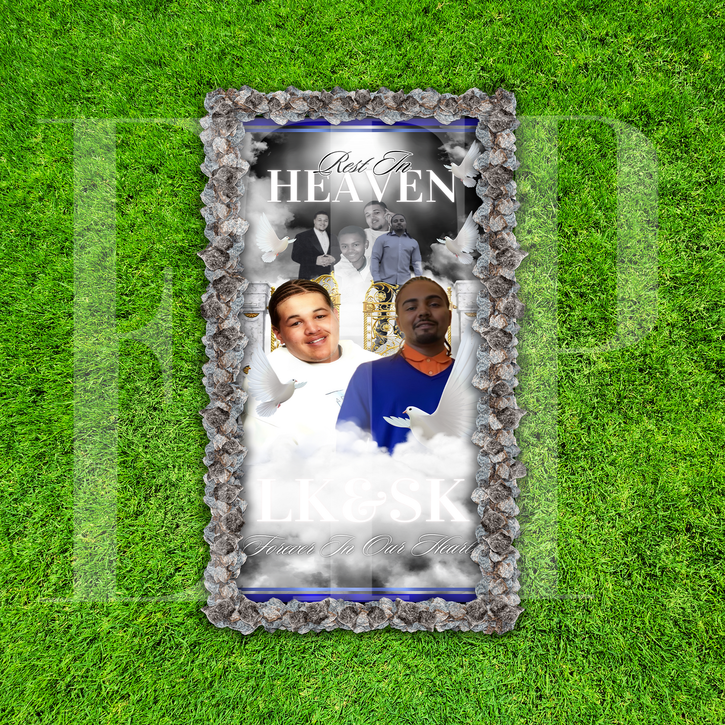 Custom Memorial Grave Blanket