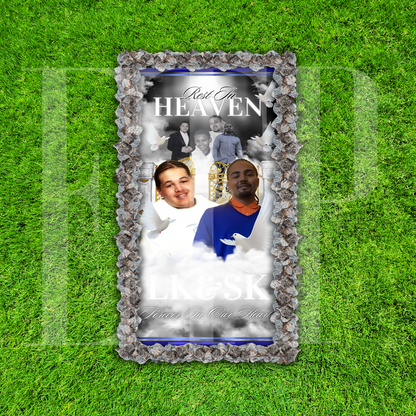 Custom Memorial Grave Blanket