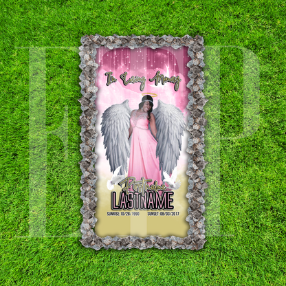 Custom Memorial Grave Blanket