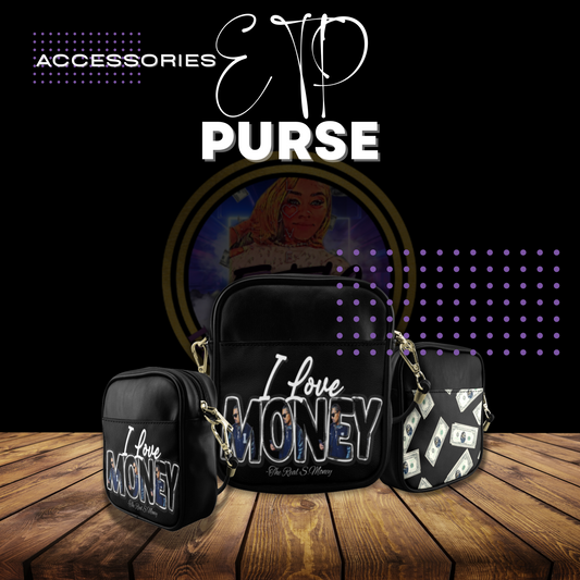 I Love Money-Cross Body Purse