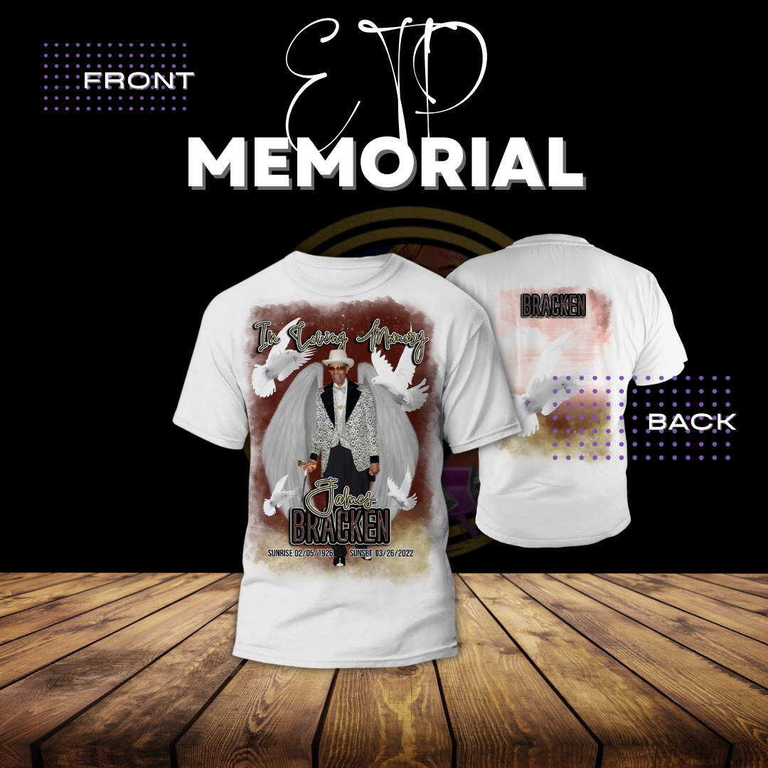 Custom Memorial Double Sided T-shirt