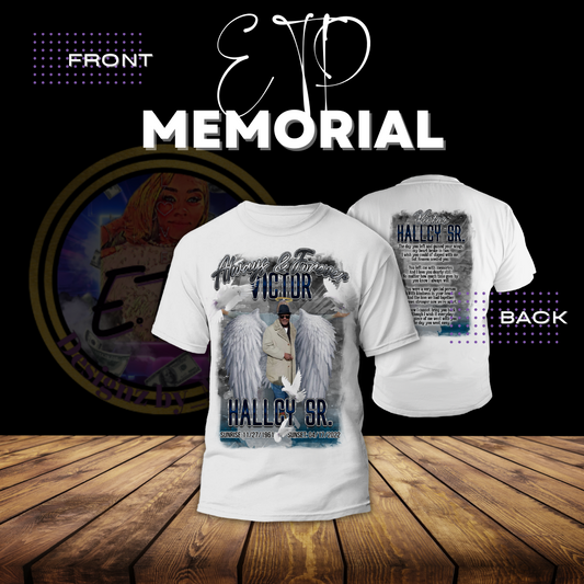 Custom Memorial Double Sided T-shirt