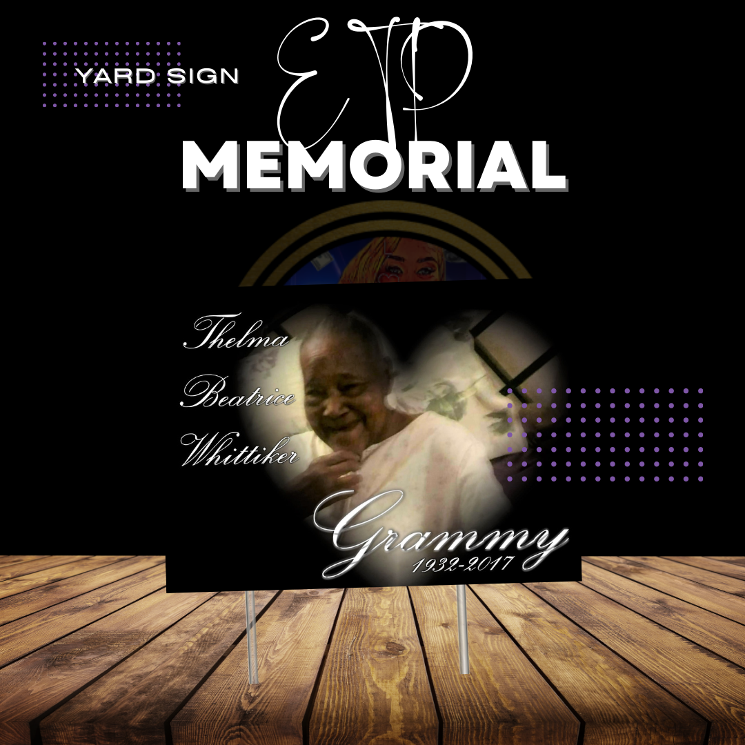 Custom Memorial Yard Sign