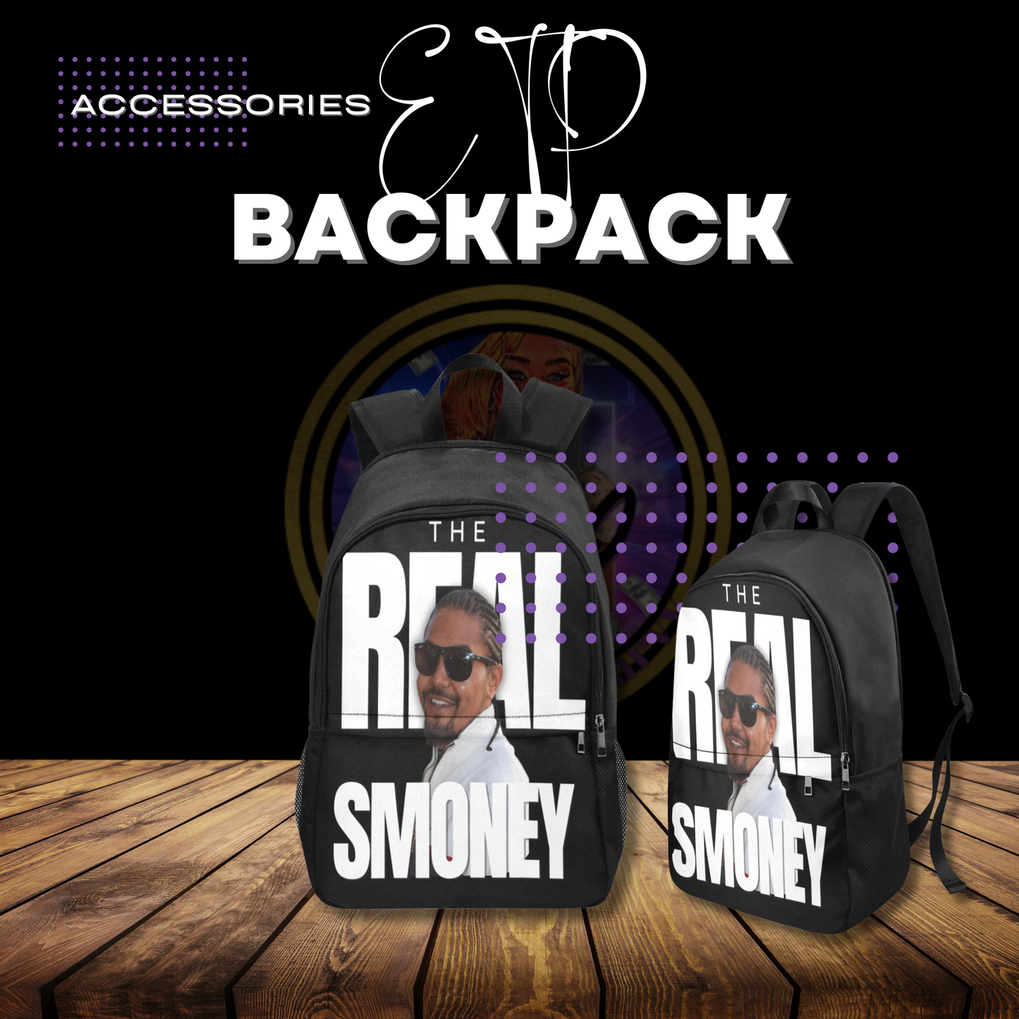 The Real SMONEY Classic Black Backpack