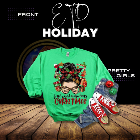 "Just a Girl Who Loves Christmas" Sweater